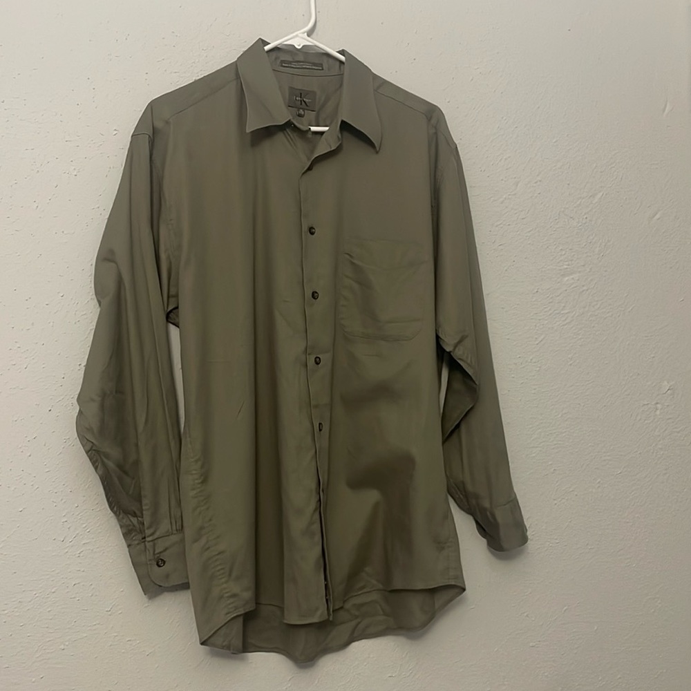Calvin Klein 100% Cotton Shirt Size 16 neck